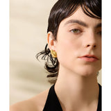 Kehlani Bold Heart Stud Earrings – 25mm Statement Love Design | Huna Jewelry