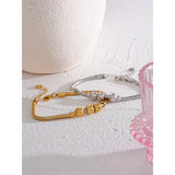 Zelda Beaded Chain Bracelet – Modern & Waterproof Everyday Jewelry | Huna Jewelry