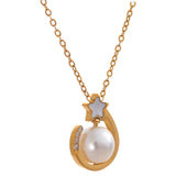 Nora Pearl Necklace – Golden Star Shell Pendant Chic Jewelry | Huna Jewelry