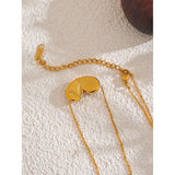 Lois Pink Natural Stone Heart Pendant Necklace – Elegant & Unique | Huna Jewelry