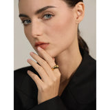 Lucille Smooth Minimalist Ring – Elegant & Stylish | Huna Jewelry