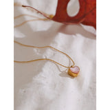 Lala Heart Pendant Necklace – Dainty Pink Romantic Jewelry | Huna Jewelry