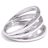 Kenza Layered Wide Ring – Simple & Stylish Gold Statement | Huna Jewelry