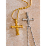 Eleanor Cross Pendant Necklace – Classic Dainty Layering Jewelry | Huna Jewelry
