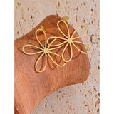 Irene Hollow Flower Drop Earrings – Lightweight Statement Jewelry | Huna Jewelry