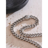 Cammie Cuban Chain Necklace for Men – 55cm Stainless Steel Waterproof Jewelry | Huna Jewelry