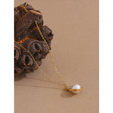 Nora Pearl Necklace – Golden Star Shell Pendant Chic Jewelry | Huna Jewelry