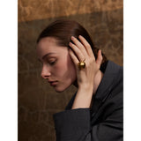 Eliana Statement Ball Ring – 26mm Adjustable & Waterproof Jewelry | Huna Jewelry