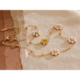 Hosanna Pearl Flowers Necklace – Elegant & Timeless Jewelry | Huna Jewelry