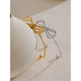 Winnie Bow Knot Cuff Bracelet – Dainty & Tarnish-Resistant Jewelry | Huna Jewelry