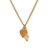Pearl Heart Necklace – Elegant & Timeless Jewelry | Huna Jewelry