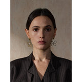 Jill Flower Drop Earrings – Hypoallergenic Dangle with Mini Pearls | Huna Jewelry
