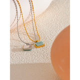 Cressida Natural Stone Pendant Necklace – Elegant & Stylish Jewelry | Huna Jewelry