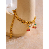 Odette Cherry Jewelry Set – Stylish Bracelet & Necklace | Huna Jewelry