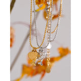 Brigitte Puppy & Bone Pendant – Cute & Stylish Beaded Necklace | Huna Jewelry