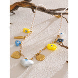 Zoey Eye Charm Pendant Necklace – Stylish Symbolic Jewelry for Women | Huna Jewelry