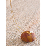 Luna Flower Pendant Necklace – Chic White Floral Jewelry for Women | Huna Jewelry
