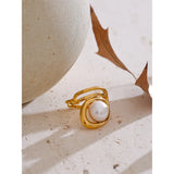Helen Pearl Ring – Stylish & Elegant Classic Jewelry | Huna Jewelry