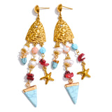 Lola Triangle Dangle Earrings – Beach-Inspired Lightweight Jewelry | Huna Jewelry