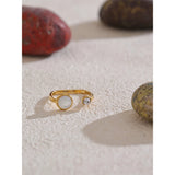 Elowyn Shell Ring – Unique & Delicate Elegant Jewelry | Huna Jewelry