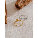 Erin Delicate Flower Ring – Waterproof & Dainty Everyday Jewelry | Huna Jewelry