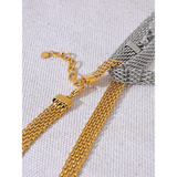 Marlowe Wide Collar Chain Necklace & Bracelet – Bold & Stylish Statement Jewelry | Huna Jewelry