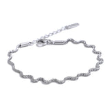 Nova Wavy Bracelet – Dainty, Waterproof & Minimalist Jewelry | Huna Jewelry
