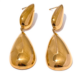 Hayden Aqua Drop Dangle Earrings – Bold & Elegant Statement Jewelry | Huna Jewelry