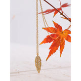 Arida Leaf Pendant Necklace – Stainless Steel Nature-Inspired Jewelry | Huna Jewelry