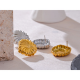 Tilly Flower Stud Earrings – Unique & Rust-Proof Jewelry | Huna Jewelry