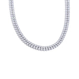Ember Two-Row Tennis Chain – Sparkling & Elegant Necklace | Huna Jewelry