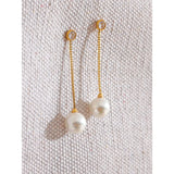 Christa Pearl Drop Earrings – Elegant & Hypoallergenic Jewelry | Huna Jewelry