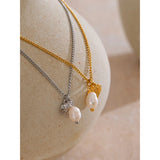 Pearl Heart Necklace – Elegant & Timeless Jewelry | Huna Jewelry
