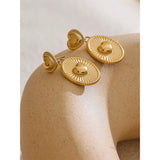 Heather Heart Drop Earrings – Romantic Round Dangle Jewelry | Huna Jewelry