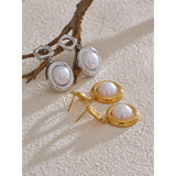 Aspen Round Drop Earrings – Hypoallergenic & Elegant Dangle Jewelry | Huna Jewelry
