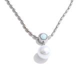 Mila Pearl Pendant Necklace – Beaded Versatile Chic Jewelry | Huna Jewelry