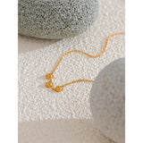 Serenity Rose Flower Necklace – Delicate & Tarnish Resistant Chain | Huna Jewelry