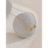 Serenity Rose Flower Necklace – Delicate & Tarnish Resistant Chain | Huna Jewelry