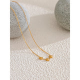 Serenity Rose Flower Necklace – Delicate & Tarnish Resistant Chain | Huna Jewelry