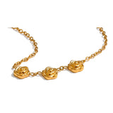 Serenity Rose Flower Necklace – Delicate & Tarnish Resistant Chain | Huna Jewelry