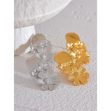 Marceline Flower Earrings – Unique & Chic Statement | Huna Jewelry