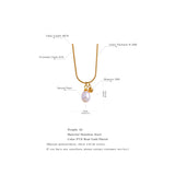 Faye Pearl Ball Pendant Necklace – Chic & Timeless Style | Huna Jewelry