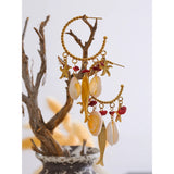 Jasmine Ocean Hoop Earrings – Dangling, Stylish & Summer-Ready | Huna Jewelry