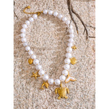 Eden Ocean Charm Pearl Necklace – Beach-Inspired Jewelry | Huna Jewelry