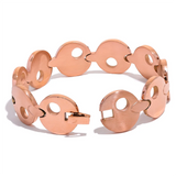 Micah Round Link Bracelet – Waterproof Heavy Unisex Jewelry | Huna Jewelry