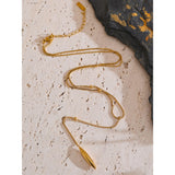 Kiara Y Necklace – Trendy Drop Pendant, Water Resistant | Huna Jewelry