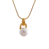 Circe Pearl Pendant Necklace – Minimalist & Sophisticated Jewelry | Huna Jewelry