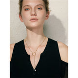 Jovie Pearl Beaded Y Necklace – Elegant & Timeless Jewelry | Huna Jewelry