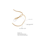 Fiadh Minimalist Thin Chain Necklace – Delicate & Chic Piece | Huna Jewelry