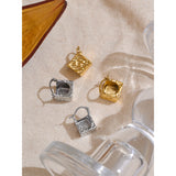Jemima Square Earrings – Modern Water-Resistant Jewelry | Huna Jewelry